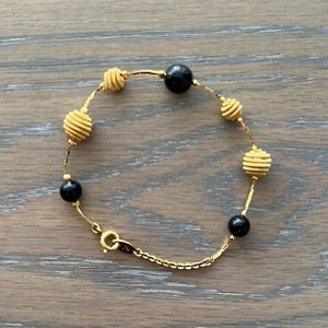 Trifari Black & Gold Bracelet